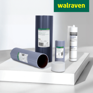 Walraven Pacifyre® Cable Tube Brandschutzröhre auf einem Podest vor grauem Hintergrund