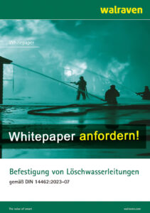 Whitepaper Cover "Befestigung von Löschwasserleitungen gemäß DIN 14462:2023-07"