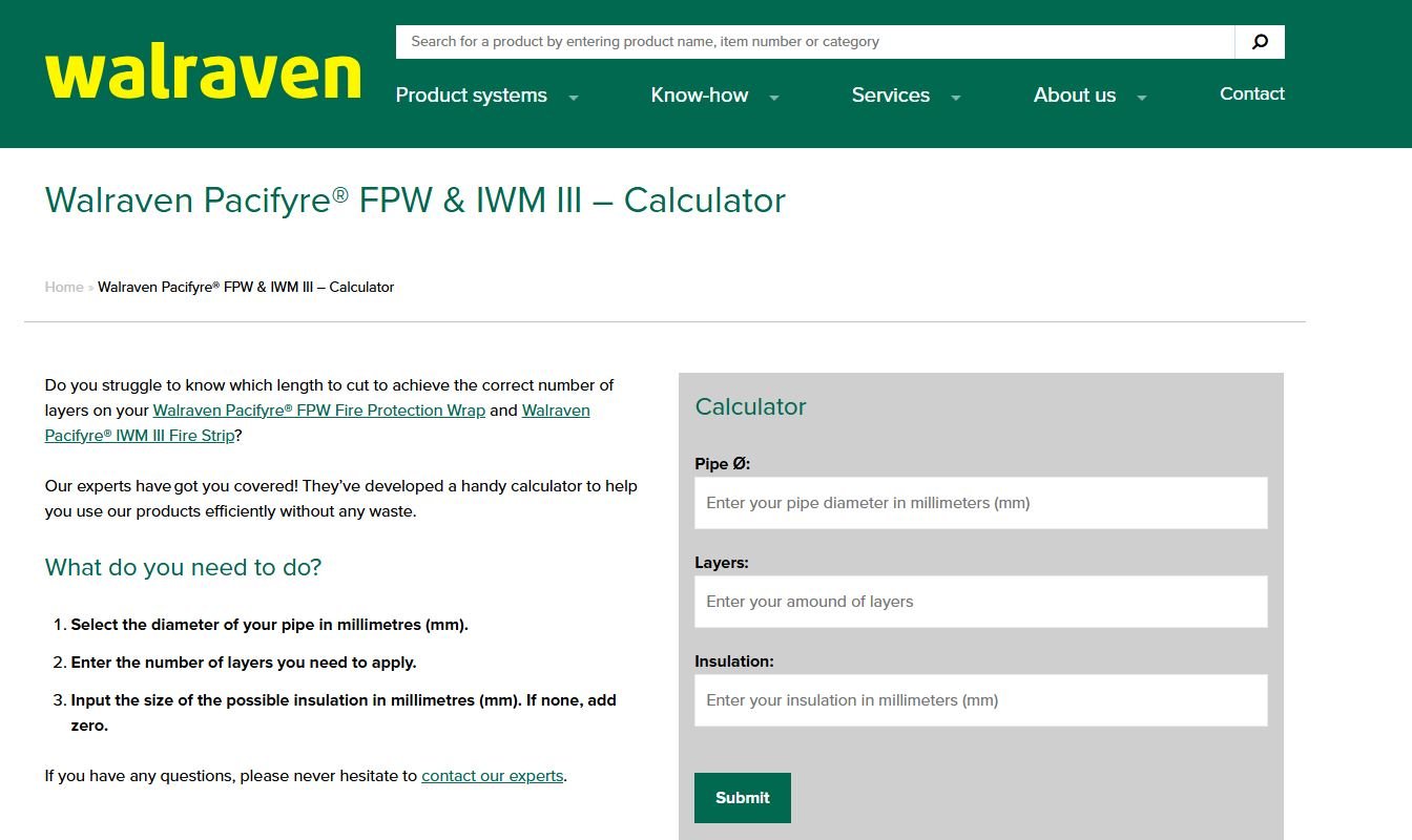 Discover our new Walraven Pacifyre®FPW & IWM III – Calculator