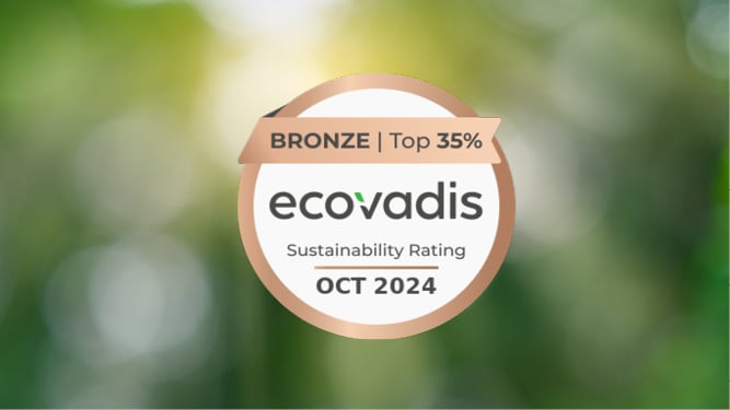 Walraven ha ricevuto la medaglia di bronzo EcoVadis per i suoi sforzi di sostenibilità!